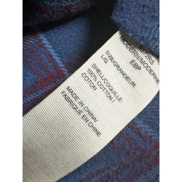 Woolrich Shirt Mens Large Blue Plaid Classic Fit Button Up Outdoor Campcore - Picture 8 of 9